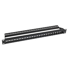 ECOLAN® Distribution Panel 19″ 1U RAL9005 (deep black)